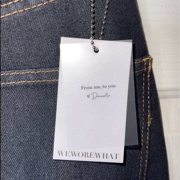 NWT WEWOREWHAT Revolve High Rise Dad Jeans Wide Leg Size 24 - Picture 8 of 8